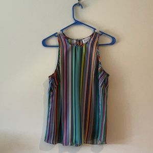 Milly Marie Rainbow Stripes Halter Tank